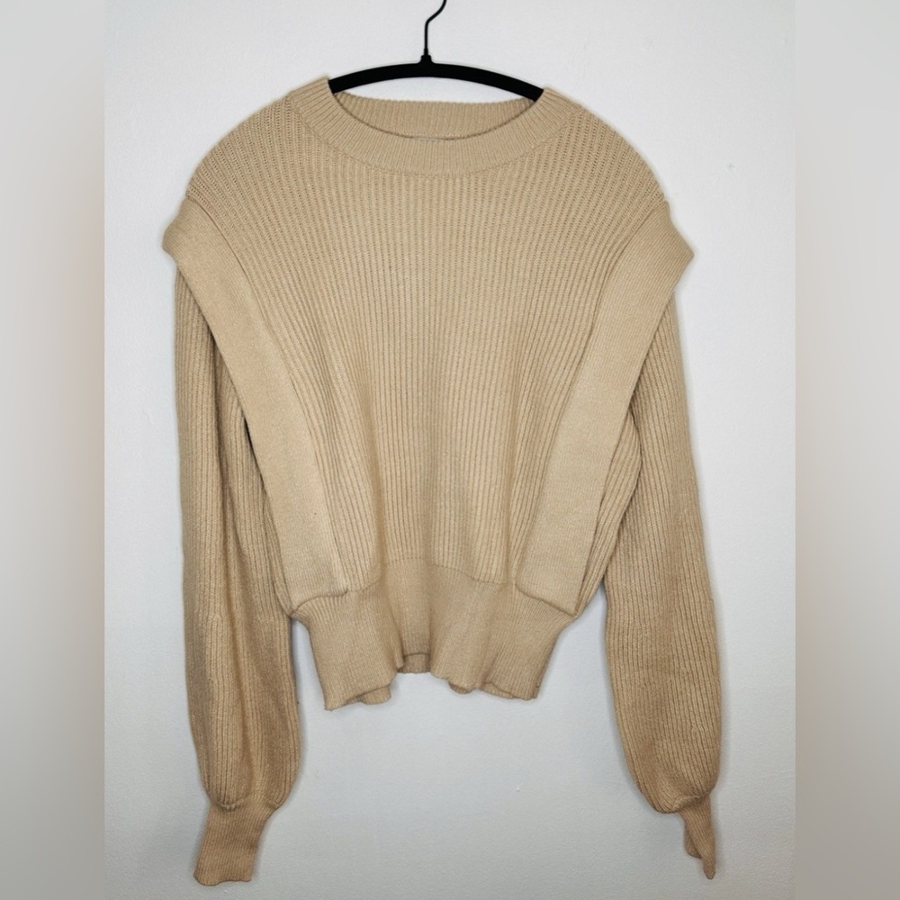 Sage The Label Size Medium Tan Sweater